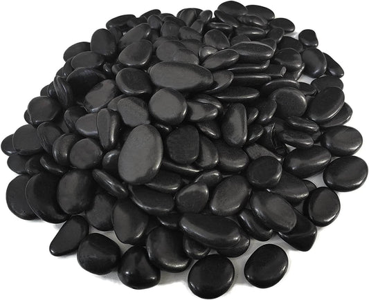Dekosteine Schwarz Größe 2-4c cm I 10kg – elegante schwarze Dekosteine für Kunstpflanzen und moderne Deko.