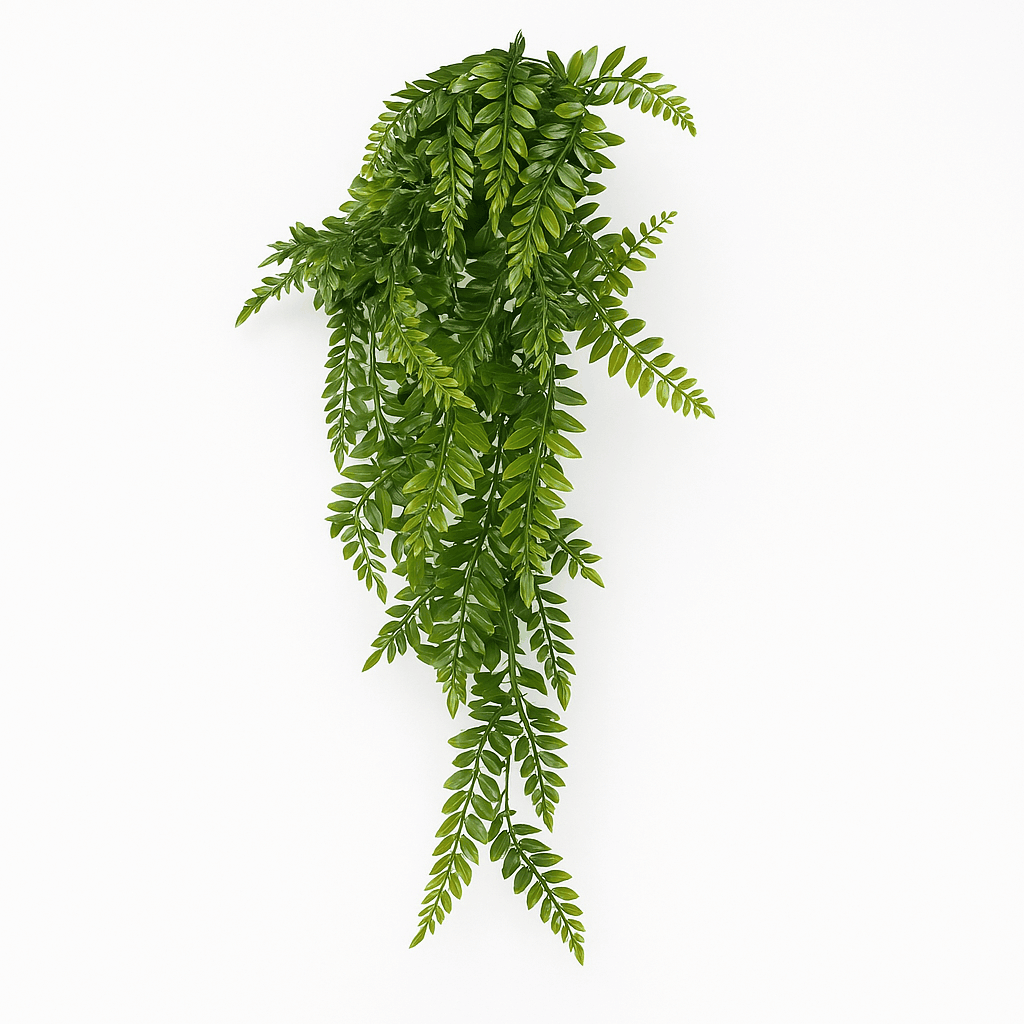 Kunstpflanze - Farne Wanddekoration Hängepflanze - Studio Verde, pflegeleichte künstliche Pflanze mit filigranen Ranken.