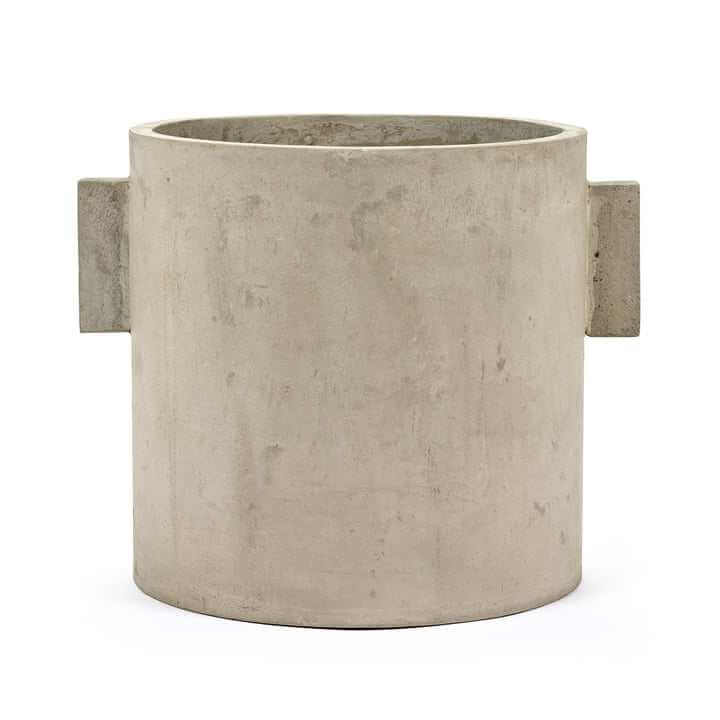 Blumentopf für Kunstpflanze XXL aus Beton mit minimalistischer Design-Ästhetik für moderne Deko-Pflanzen.