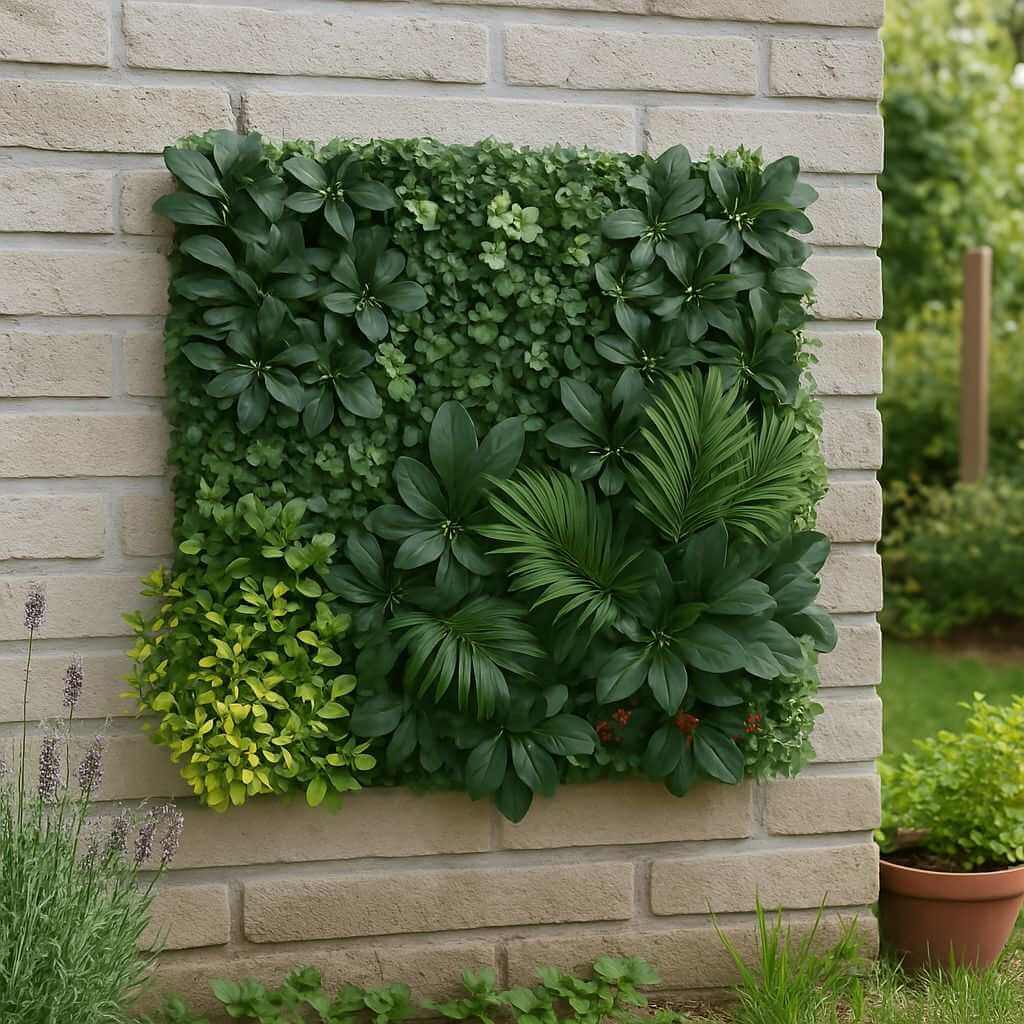 Kunstpflanze - Wandpflanze 100x100cm - Studio Verde, täuschend echte Kunstpflanzen für lebendige Wanddeko.